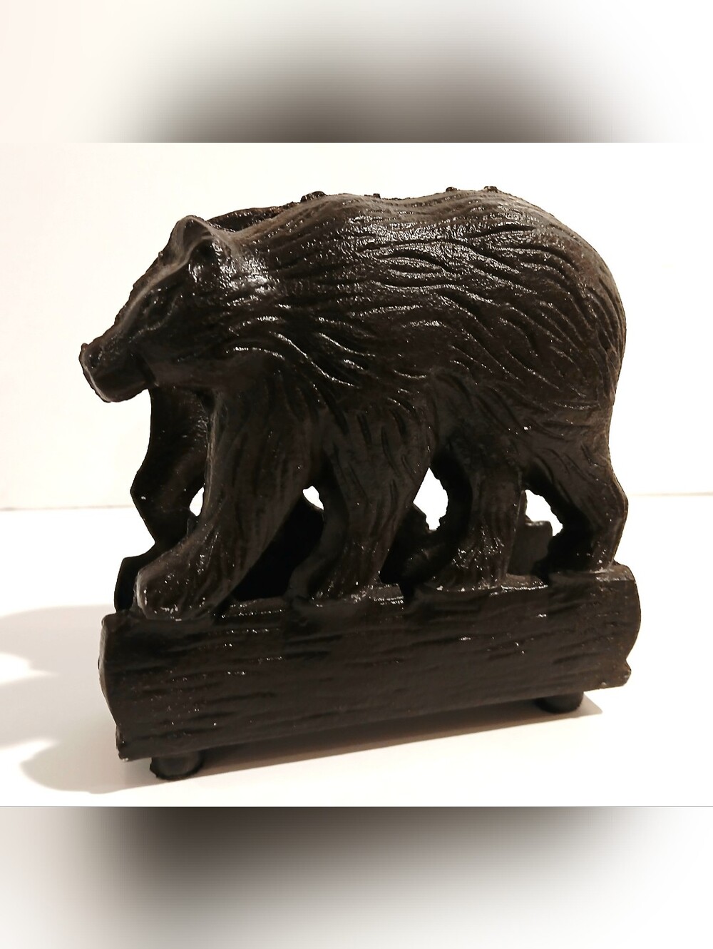 Cast Metal Bear Napkin Holdwe
